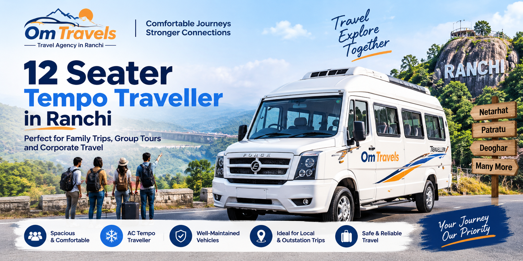 12 Seater Tempo Traveller